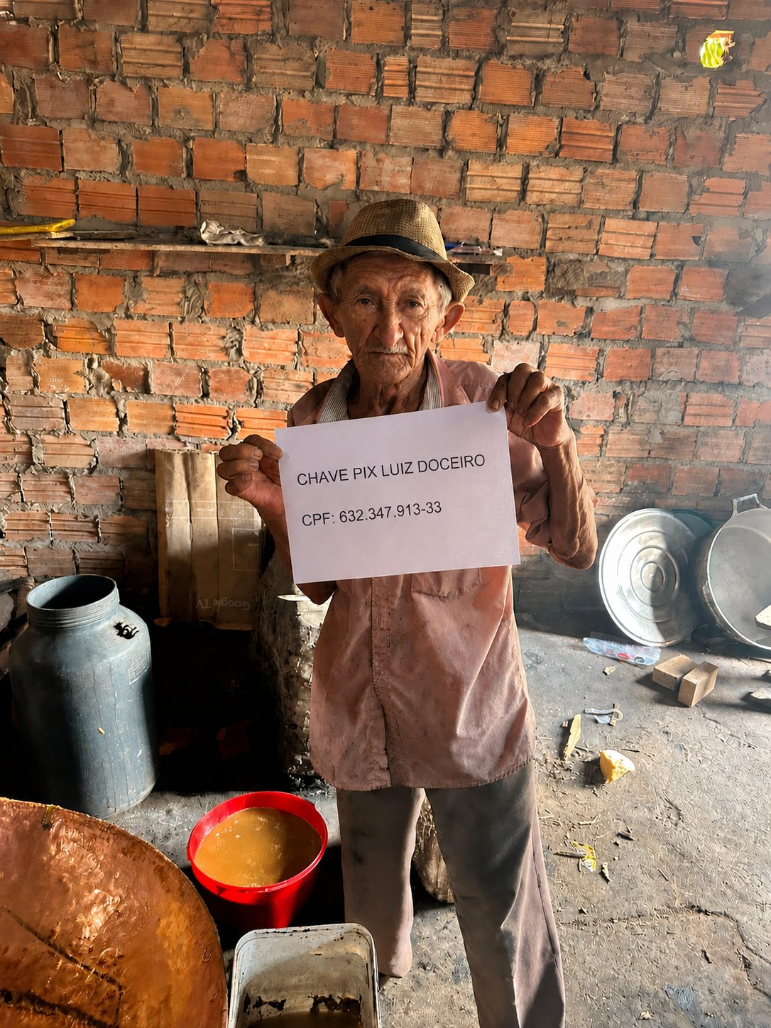 Luiz Santos, 86 anos, precisa da sua ajuda.
